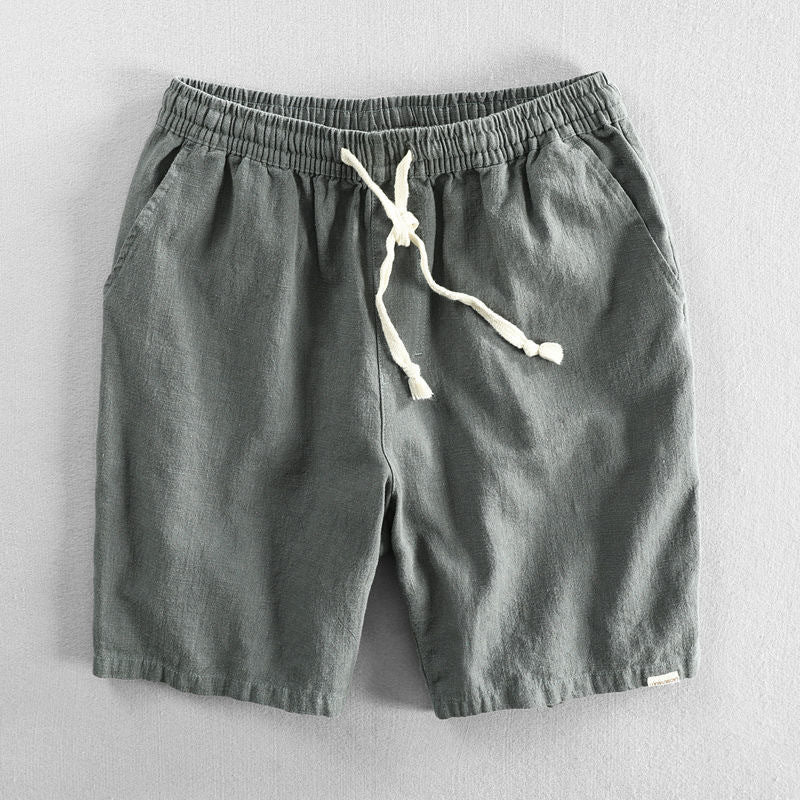 Riku Men's Cotton Shorts-Men's Shorts-CAMOUFIT-Gray-XS-Camoufit