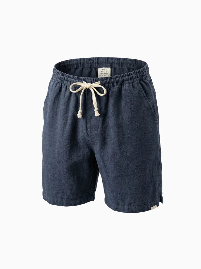 Riku Men's Cotton Shorts-Men's Shorts-CAMOUFIT-Navy Blue-XS-Camoufit