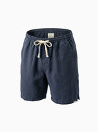 Riku Men's Cotton Shorts-Men's Shorts-CAMOUFIT-Navy Blue-XS-Camoufit