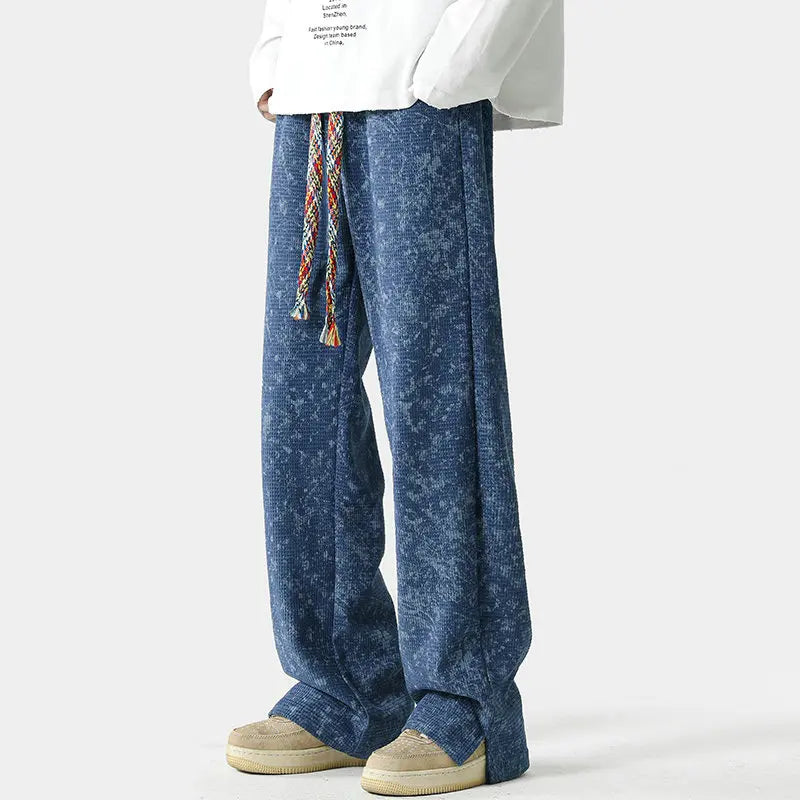 Men's Relaxed Fit Sweatpants – Streetwear Drawstring Comfort Fit-men's sweatpants-Blue-XS-