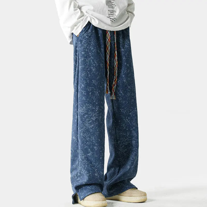 Men's Relaxed Fit Sweatpants – Streetwear Drawstring Comfort Fit-men's sweatpants-Blue-XS-
