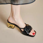 Rosette Heels 6