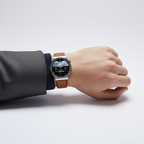 Runde Smartwatch Mit Medizinsensoren - VitalWatch