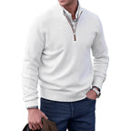 Ryan | Men's Quarter-Zip Knit Pullover Sweater Regular Fit Long Sleeve 4