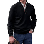 Hommes | Classic Quarter-Zip Knit Pullover Sweater