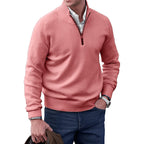 Hommes | Classic Quarter-Zip Knit Pullover Sweater