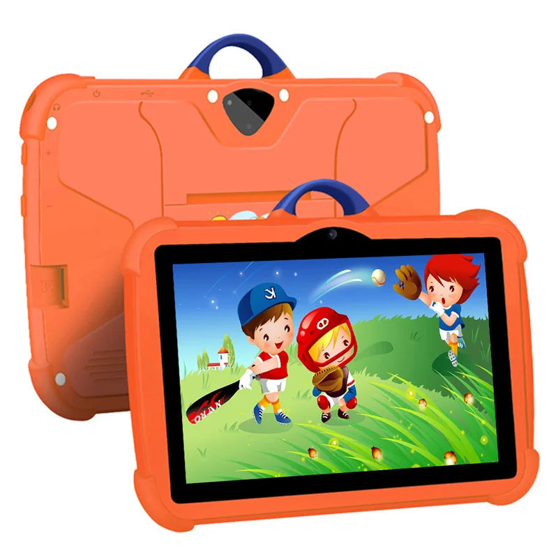 Kids 7 Inch Android Tablet 64GB - Quad Core Learning Tablet with Shockproof Case