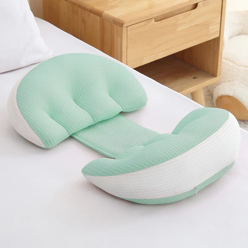 U-Shaped Pregnancy Pillow for Side Sleeping - Ergonomic Full Body Maternity Cushion for Abdominal Support, Waist & Back Pain Relief