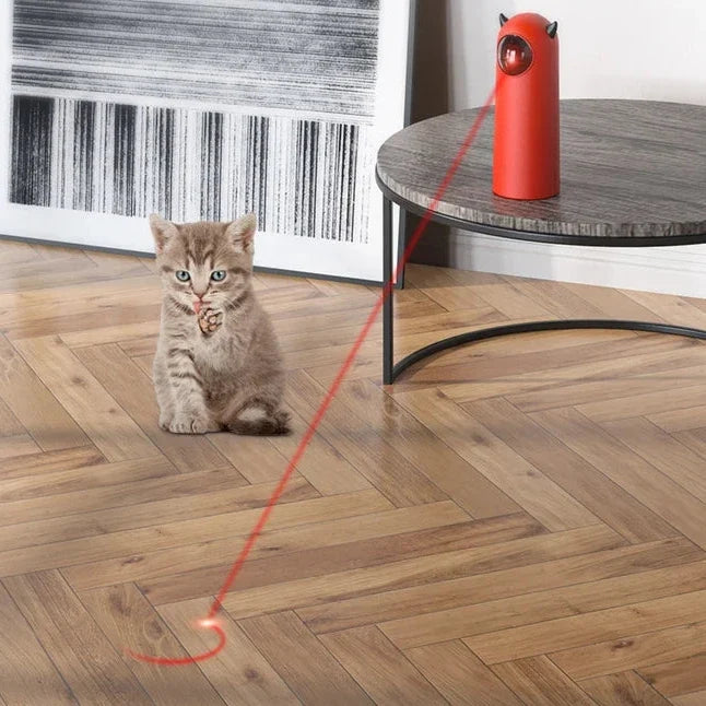 Automatic Cat Laser Toy with 360 Irregular Rotation - Interactive Smart Electronic Teasing & Exercise Toy for Indoor Cats & Kittens
