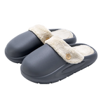Zahara | Waterproof Winter Plush Slippers for Women & Men - Warm Thermal House Shoes with Detachable Fleece Lining & Anti-Slip Rubber Sole