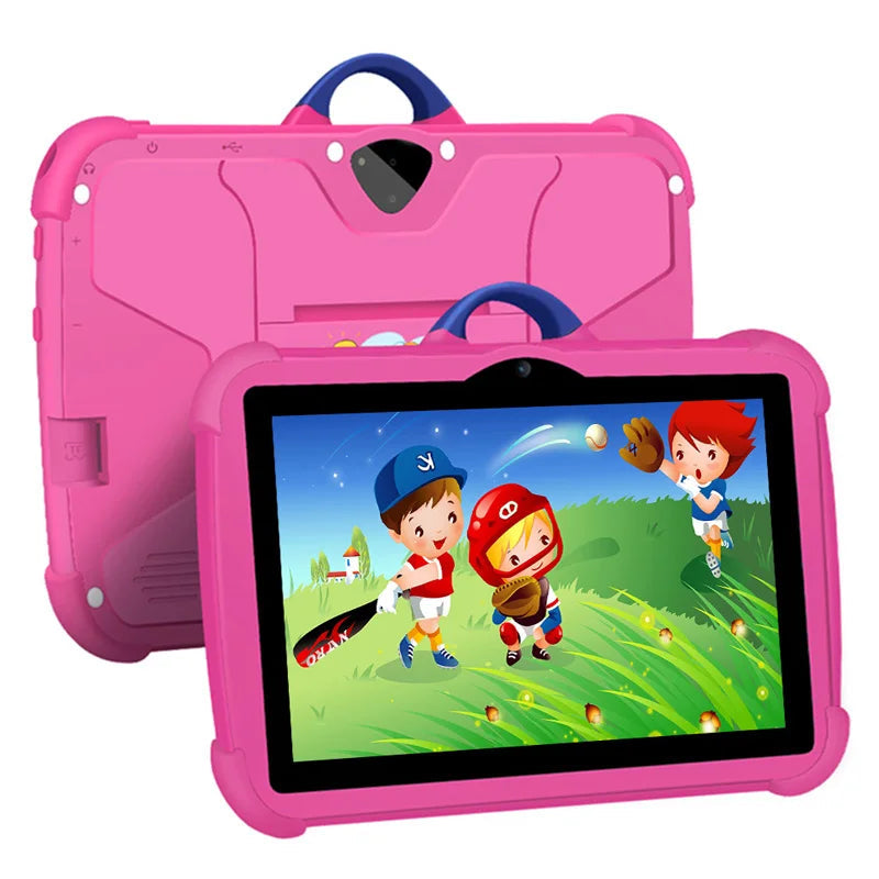 Kids 7 Inch Android Tablet 64GB - Quad Core Learning Tablet with Shockproof Case