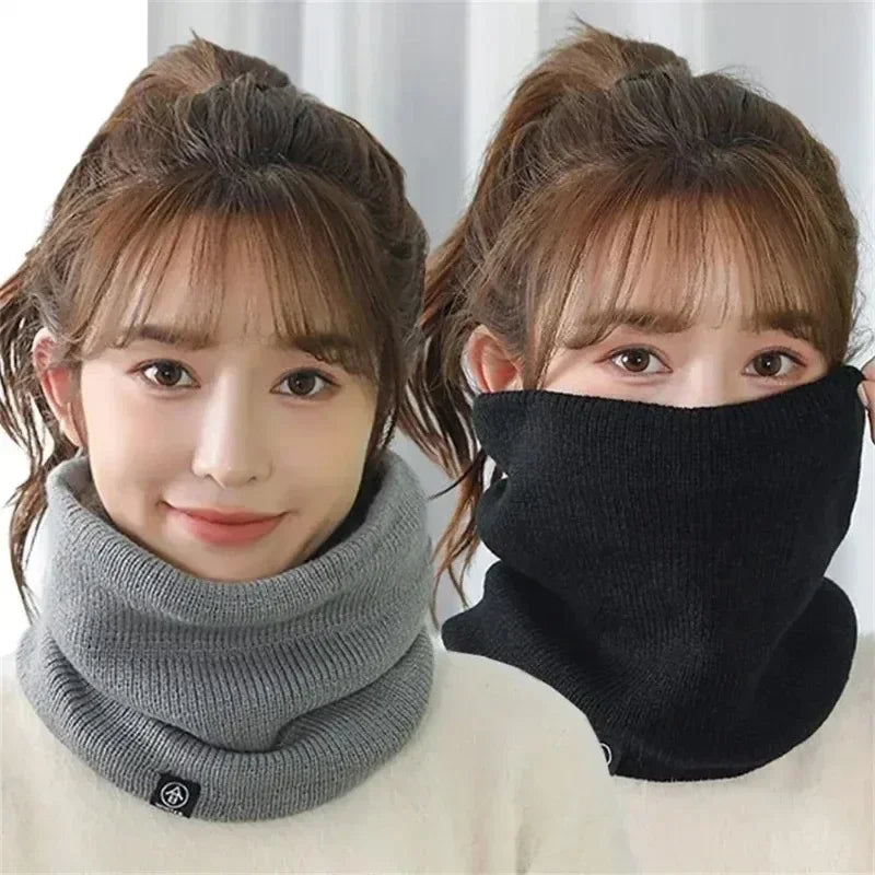 Knitted Neck Warmer Sports Scarf for Men & Women - Thick Thermal Winter Gaiter & Face Cover for Running, Skiing, Hiking & Cold Weather