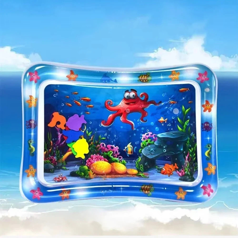 Baby Inflatable Tummy Time Water Mat - Sensory Play Pad & Development Activity Toy for Infants