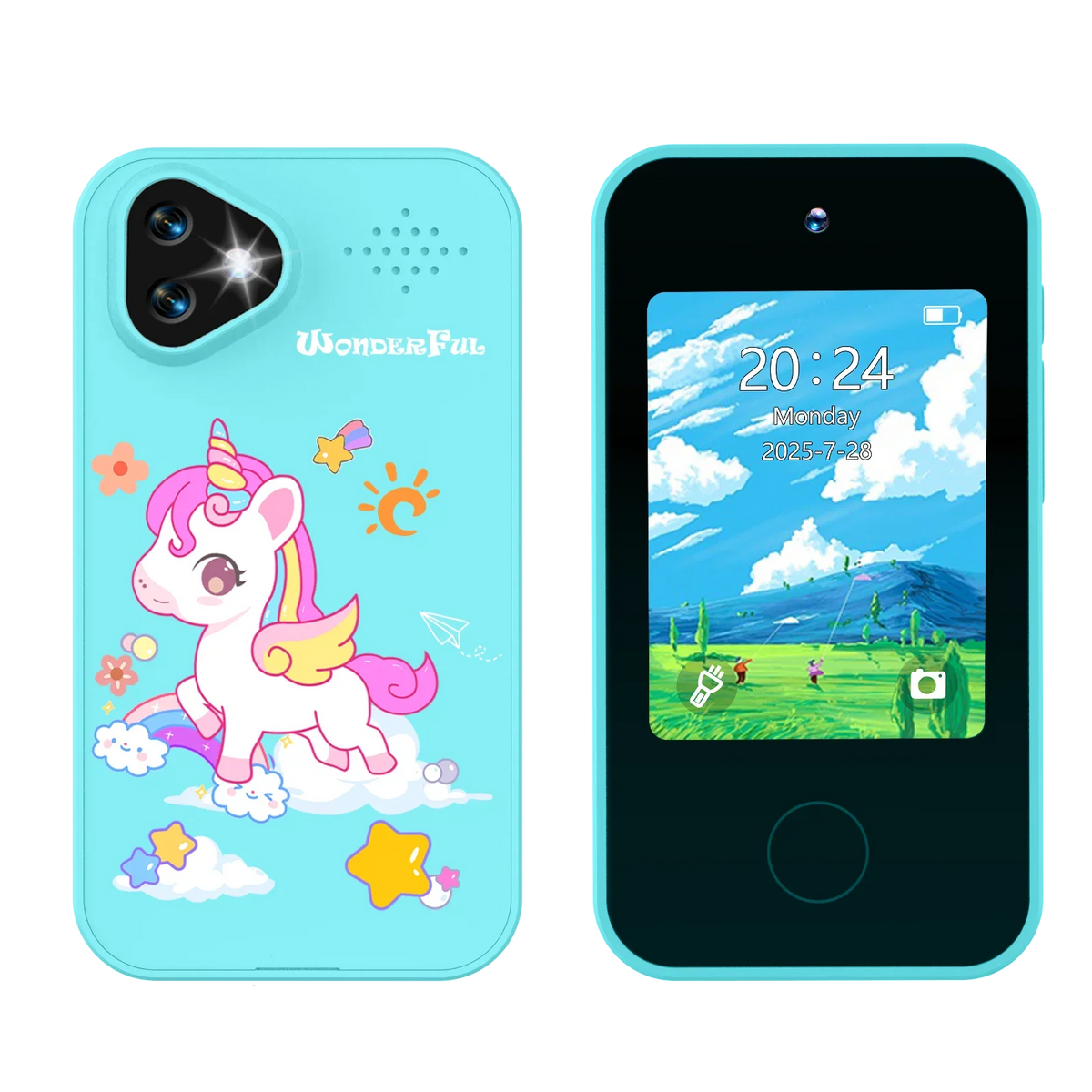 Kids Smartphone Toy with Dual Camera - 1080P HD Video & MP3 Music Player with Games