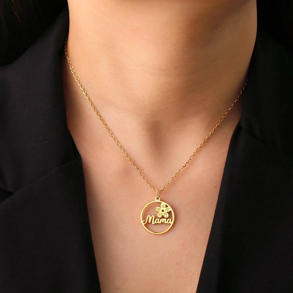 Amore | Mama Letter Pendant Necklace for Women