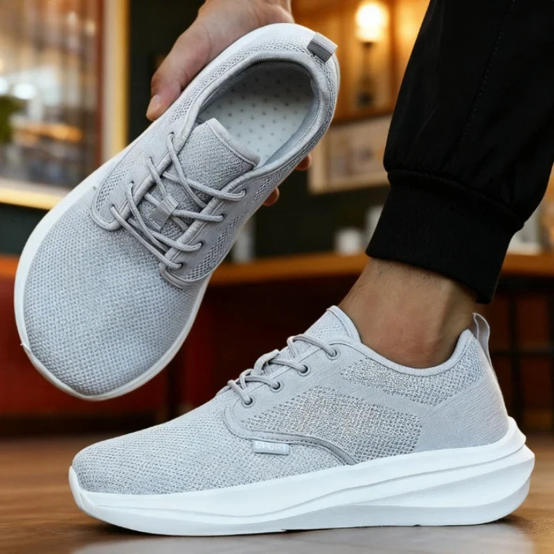 Hommes | Men's Casual Wide Barefoot Shoes - Unisex Minimalist Zero Drop Trail Running & Walking Shoes with Non-Slip Rubber Sole, Breathable