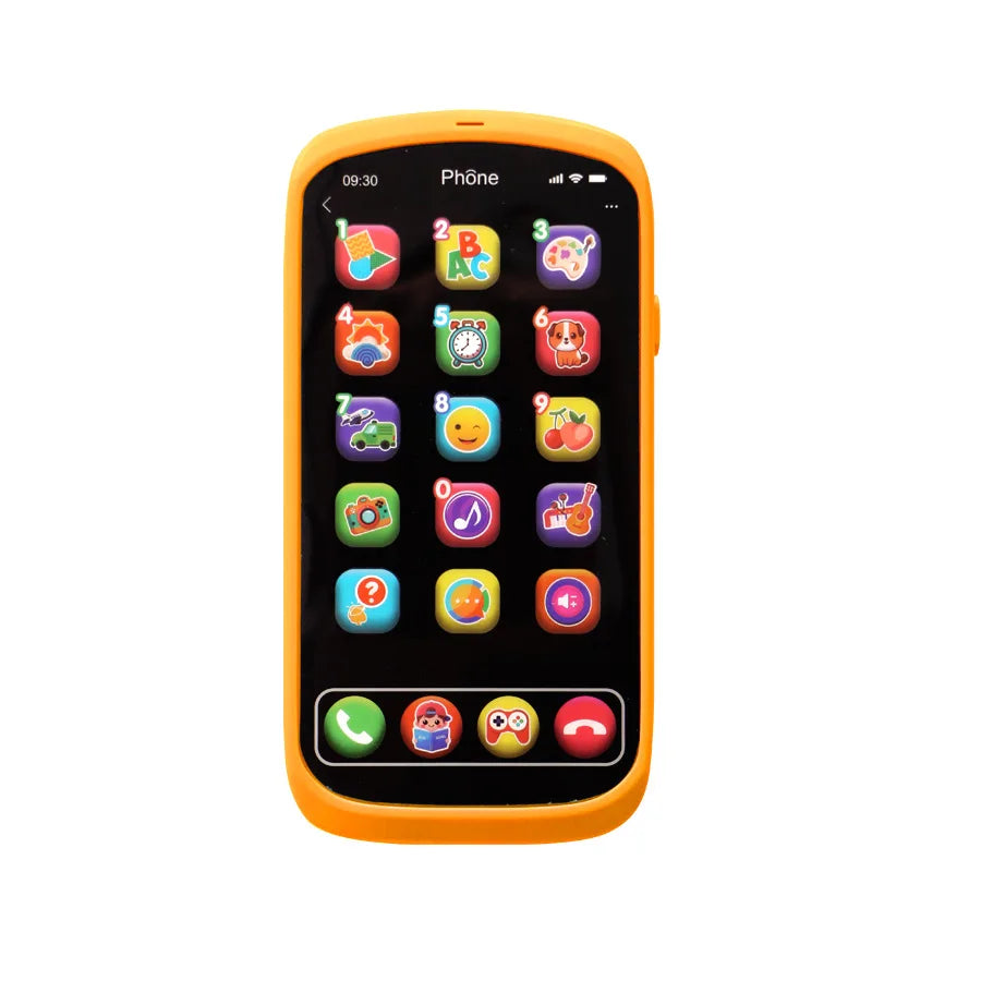 Kids Touch Screen Toy Phone - Educational Learning Smartphone with Lights & Music