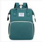 3-in-1 Diaper Bag Backpack with Changing Station - Foldable Baby Bed & Travel Bassinet