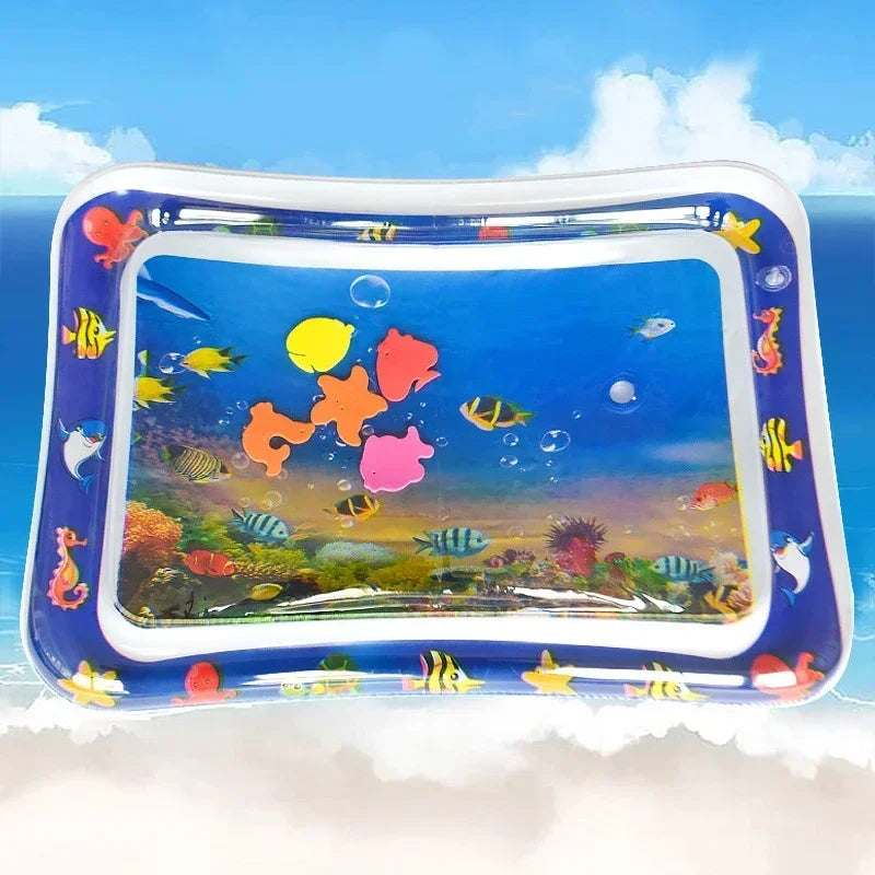 Baby Inflatable Tummy Time Water Mat - Sensory Play Pad & Development Activity Toy for Infants