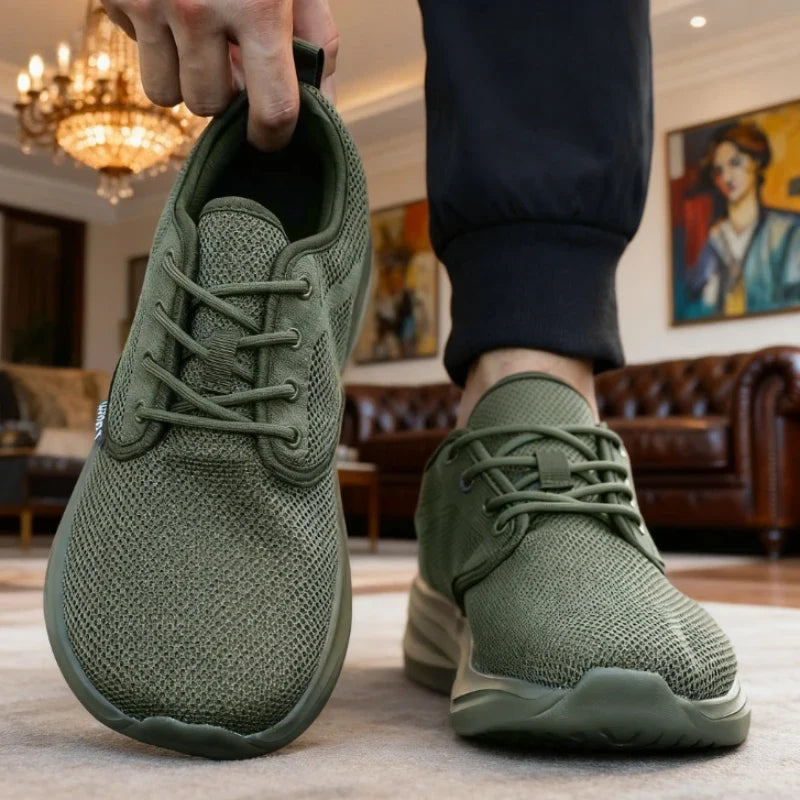 Hommes | Men's Casual Wide Barefoot Shoes - Unisex Minimalist Zero Drop Trail Running & Walking Shoes with Non-Slip Rubber Sole, Breathable