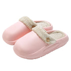 Zahara | Waterproof Winter Plush Slippers for Women & Men - Warm Thermal House Shoes with Detachable Fleece Lining & Anti-Slip Rubber Sole