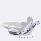 Baby Bathtub Support Pad & Shower Cushion - Floating Newborn Bath Seat with Adjustable Straps
