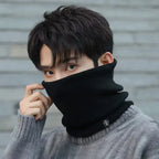 Knitted Neck Warmer Sports Scarf for Men & Women - Thick Thermal Winter Gaiter & Face Cover for Running, Skiing, Hiking & Cold Weather