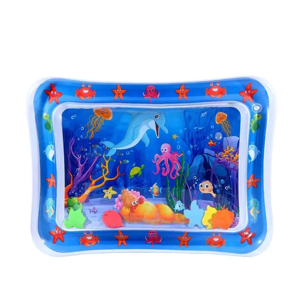 Baby Inflatable Tummy Time Water Mat - Sensory Play Pad & Development Activity Toy for Infants