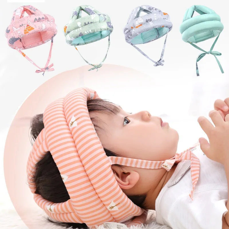 Baby Safety Helmet for Crawling & Walking - Breathable Mesh Head Protection Bump Cap