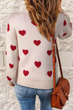 Bersh | Women’s Sweater | Graphic Heart Pattern