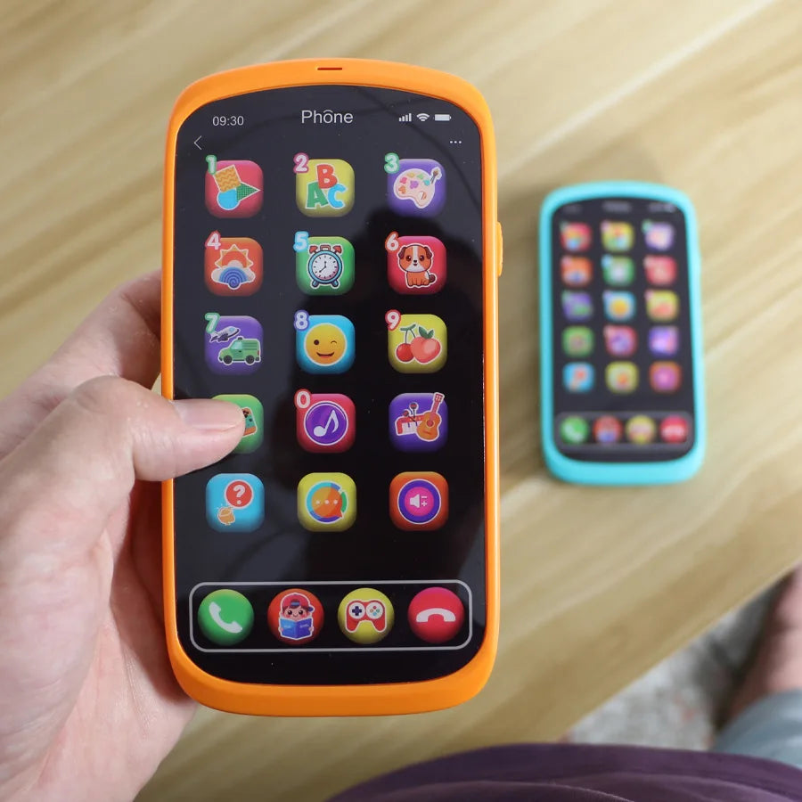 Kids Touch Screen Toy Phone - Educational Learning Smartphone with Lights & Music