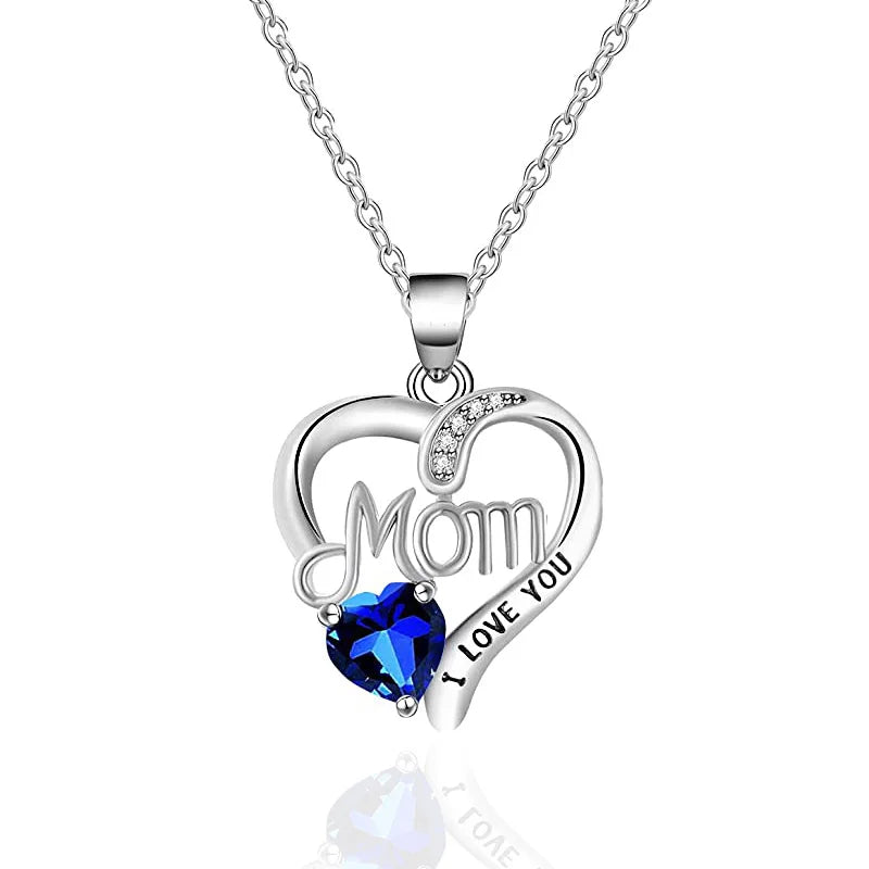 Luna | Silver Color Heart Pendant Necklace for Women