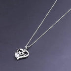 Luna | Silver Color Heart Pendant Necklace for Women