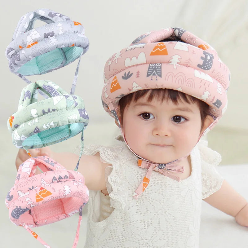 Baby Safety Helmet for Crawling & Walking - Breathable Mesh Head Protection Bump Cap