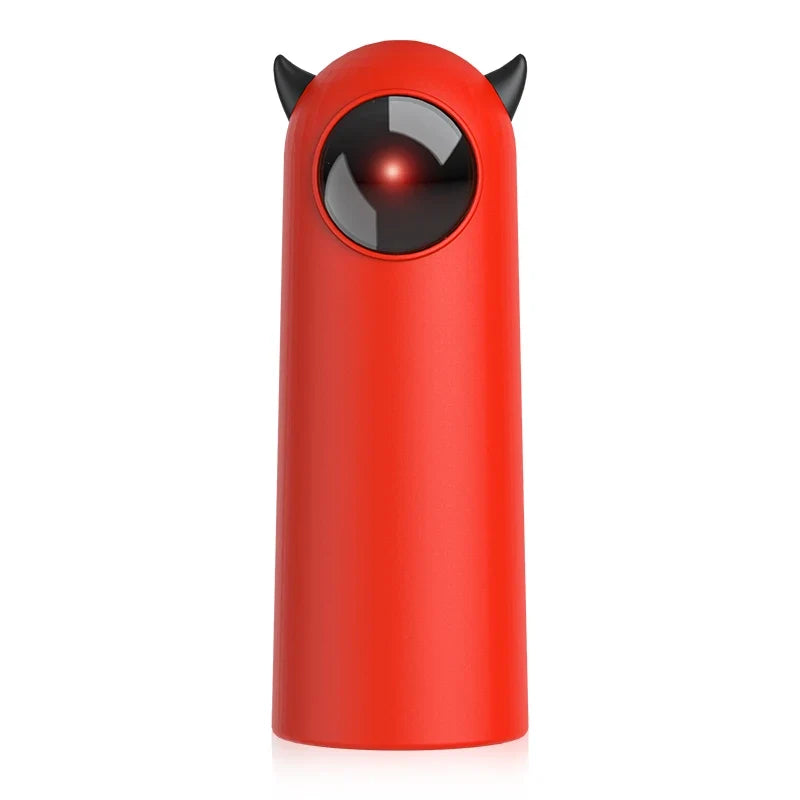 Automatisches Katzen-Laserspielzeug mit 360° unregelmäßiger Rotation – Interaktives, smartes elektronisches Beschäftigungs- & Bewegungsspielzeug für Wohnungskatzen & Kätzchen – Rot