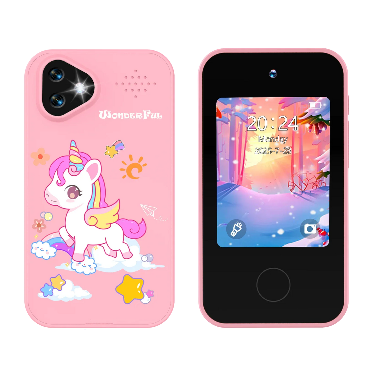 Kids Smartphone Toy with Dual Camera - 1080P HD Video & MP3 Music Player with Games