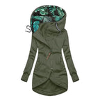 Inspire | Women's Contrast Lining Jacket - Printed Lined Casual Coat