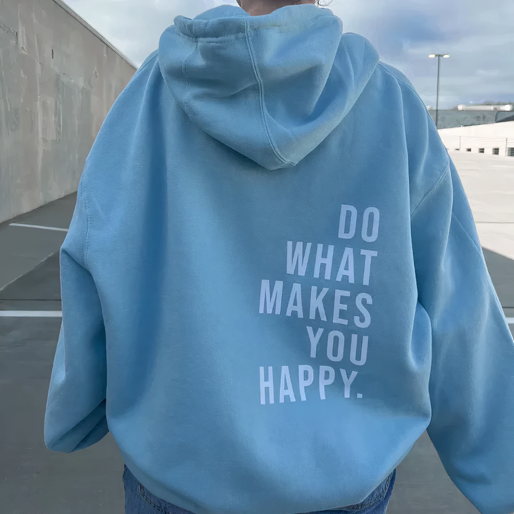 Zayelle | Oversized Hoodie for Women - Printed Cosy Relaxed Fit-Women's Hoodie-Blue-XS-Camoufit