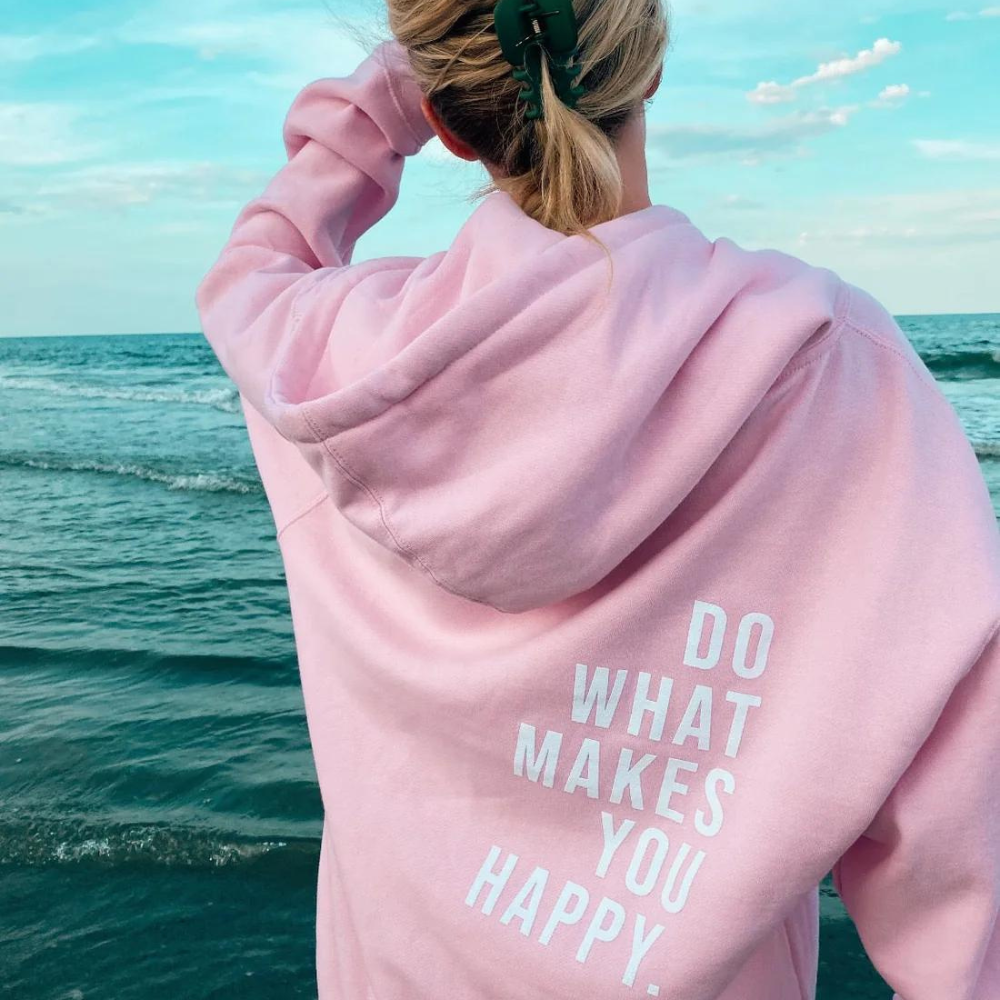 Zayelle | Oversized Hoodie for Women - Printed Cosy Relaxed Fit-Women's Hoodie-Light Pink - White-XS-Camoufit