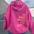 Zayelle | Oversized Hoodie for Women - Printed Cosy Relaxed Fit-Women's Hoodie-Pink-XS-Camoufit