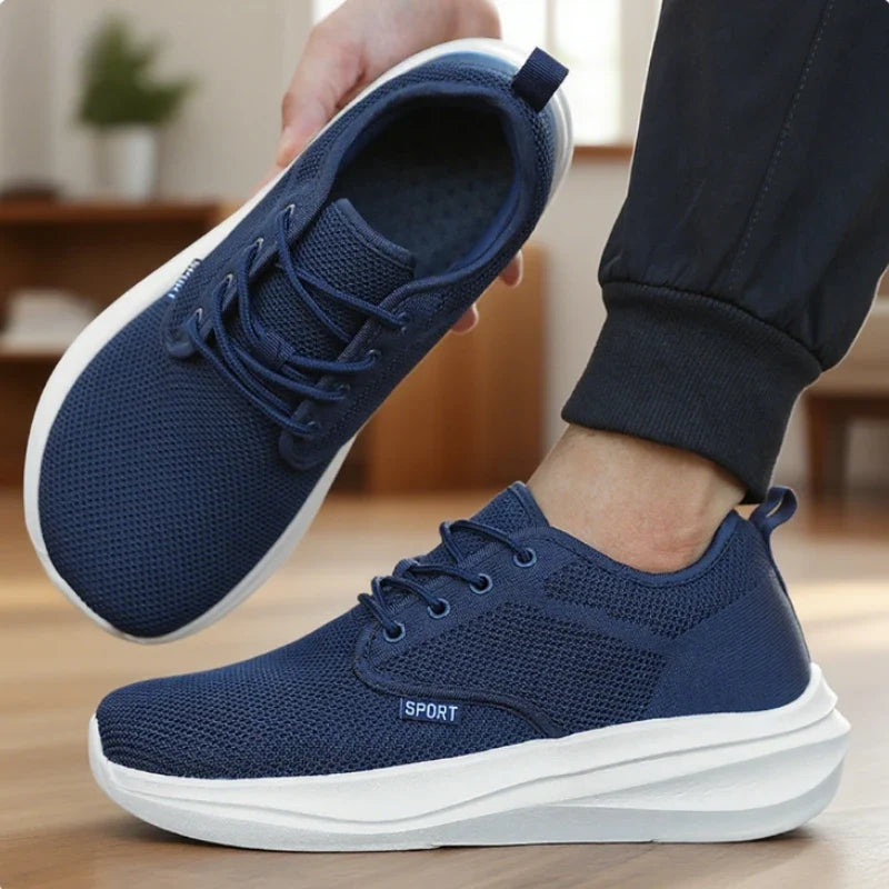 Hommes | Men's Casual Wide Barefoot Shoes - Unisex Minimalist Zero Drop Trail Running & Walking Shoes with Non-Slip Rubber Sole, Breathable