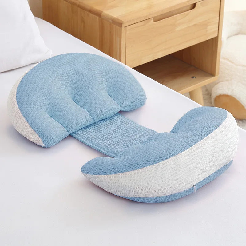 U-Shaped Pregnancy Pillow for Side Sleeping - Ergonomic Full Body Maternity Cushion for Abdominal Support, Waist & Back Pain Relief