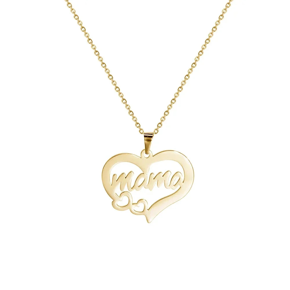 Amore | Mama Letter Pendant Necklace for Women