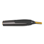 Cordless detail trimmer with extended yellow cutting edge on black handle