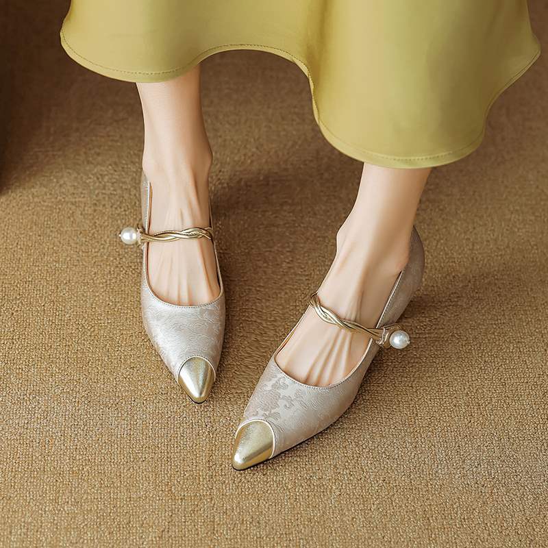Savana | Women’s Kitten Heels – Chic Pointed-Toe Slingback & Refined All-Day Elegance-Kitten Heels-Green-4-