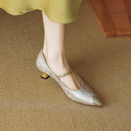 Savana | Women’s Kitten Heels – Chic Pointed-Toe Slingback & Refined All-Day Elegance-Kitten Heels-Green-4-
