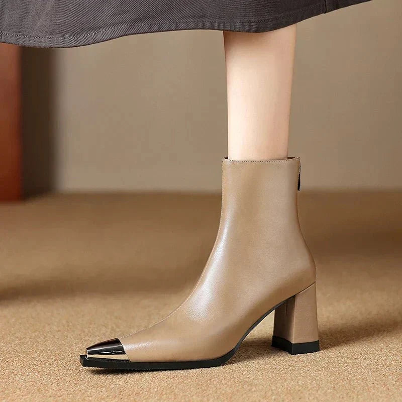 Isana | Boots For Women | Pointed Toe Block Heel Style