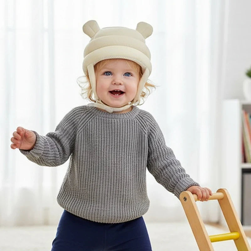 Baby 360 Head Protection Helmet - Breathable Anti-Fall Safety Cap for Walking & Crawling