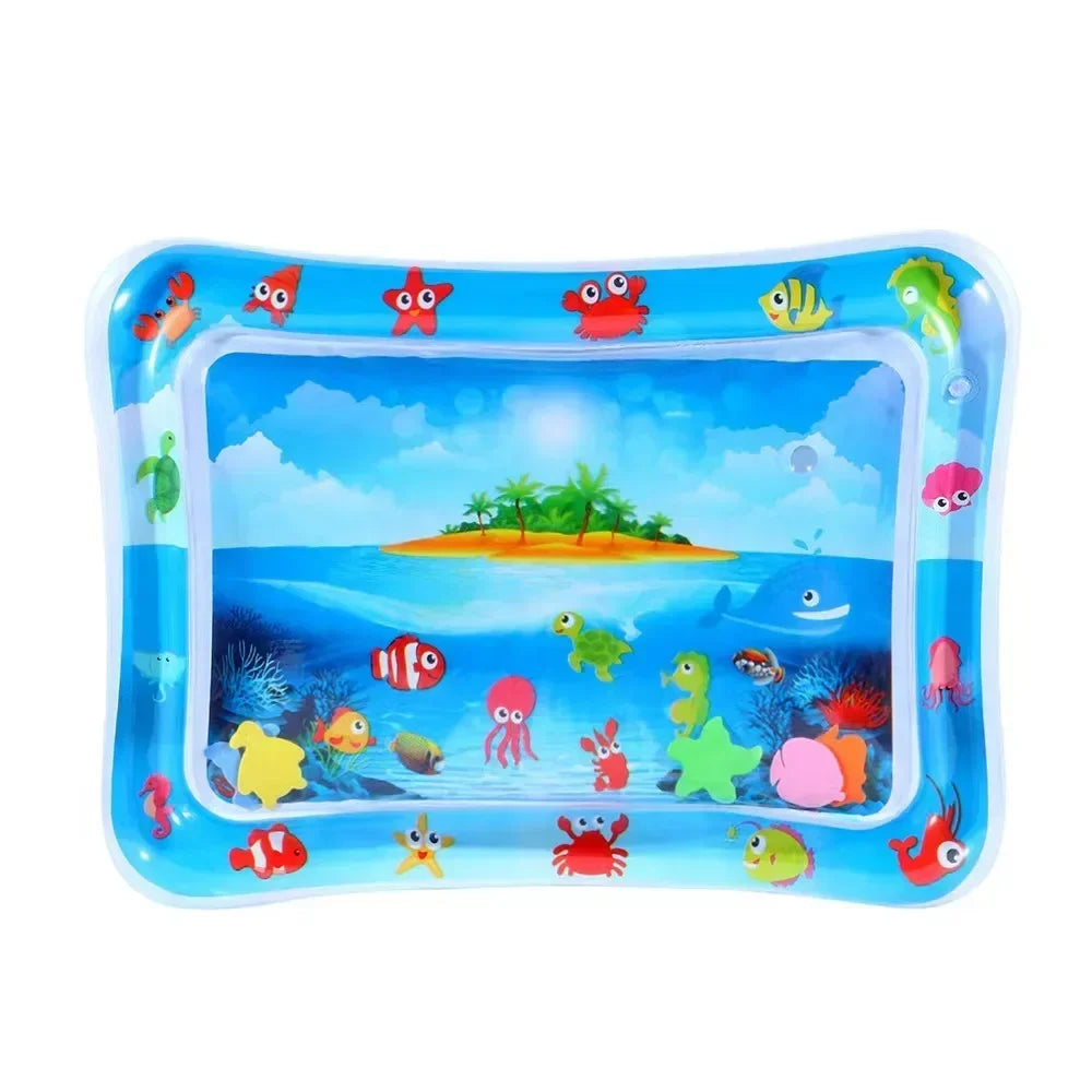 Baby Inflatable Tummy Time Water Mat - Sensory Play Pad & Development Activity Toy for Infants