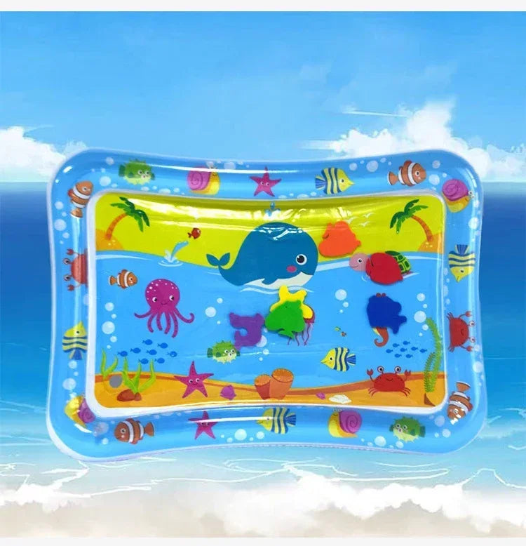 Baby Inflatable Tummy Time Water Mat - Sensory Play Pad & Development Activity Toy for Infants